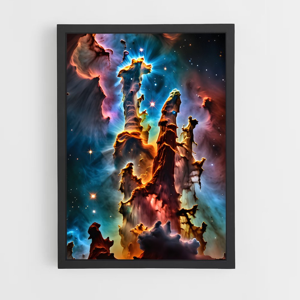 Poster Étoiles des Cieux – affiche Nébuleuses (vue 2)